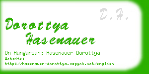 dorottya hasenauer business card